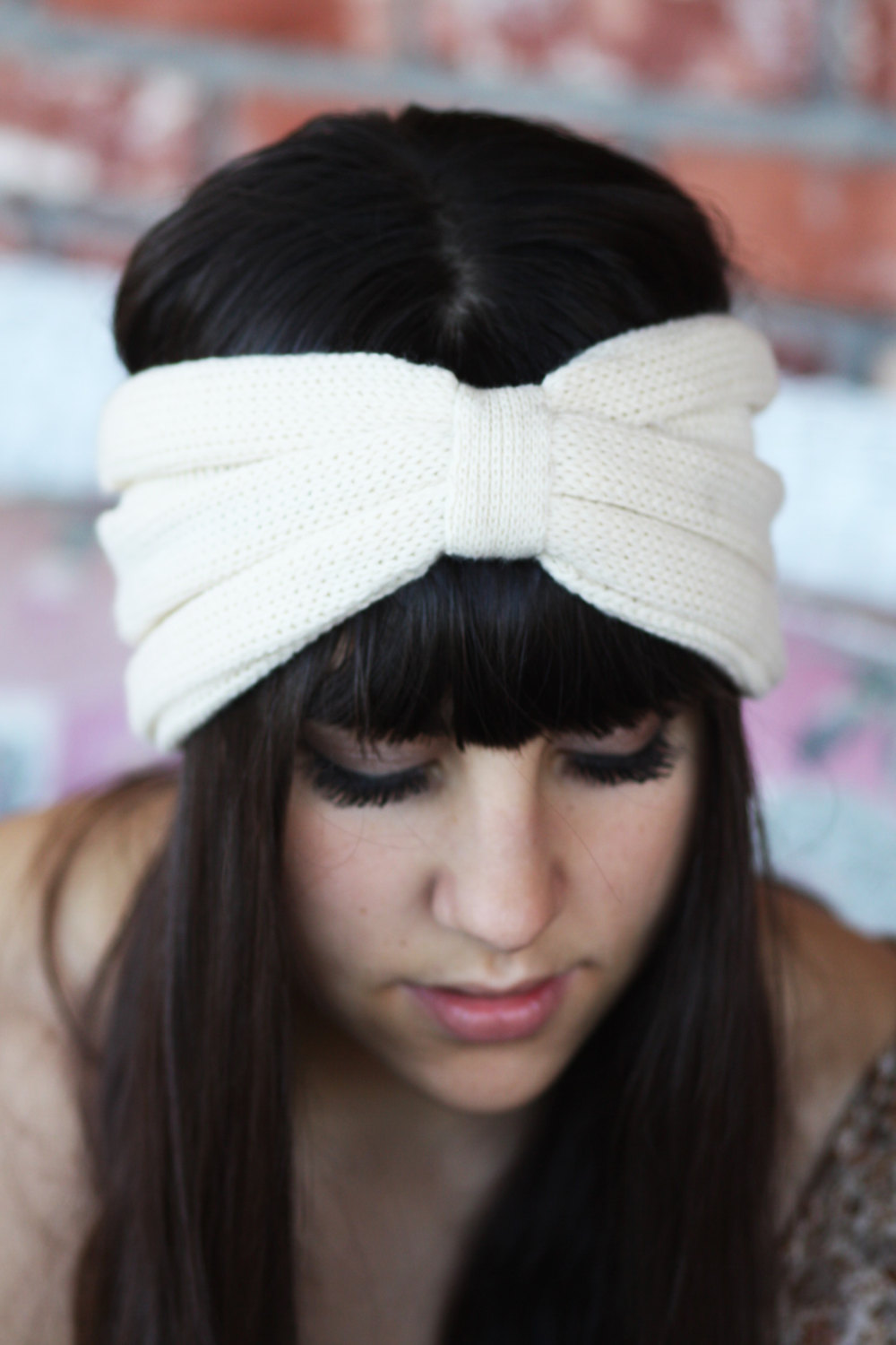 Headband - Knitted , Streatch, Linen White ,infinity, Wide Headband, Turban, ...